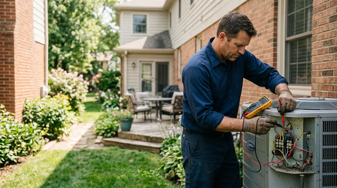 HVAC technician working near Ware, MA